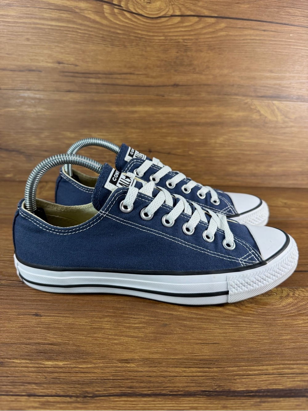 Converse Chuck Taylor All Star Womens 8 Low Top Blue Canvas Sneakers